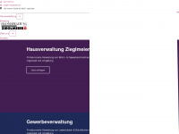 hausverwaltung-zieglmeier.de Webseite Vorschau