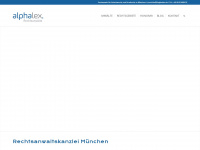 alphalex.de Webseite Vorschau