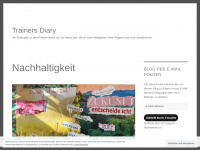 trainers-diary.com Webseite Vorschau