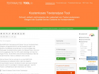 textanalyse-tool.de Webseite Vorschau