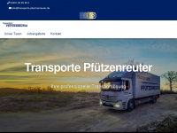 transporte-pfuetzenreuter.de Webseite Vorschau