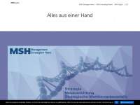msh-gruppe.de Webseite Vorschau