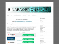 binäraoptioner.nu Webseite Vorschau