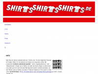shirtsshirtsshirts.de Webseite Vorschau