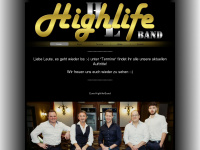 highlife-band.com Webseite Vorschau