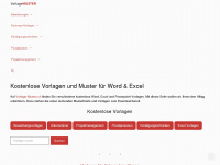 vorlage-muster.ch Webseite Vorschau