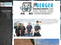 berger-haushaltgeraete.ch Webseite Vorschau