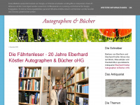 autographen.blogspot.com Webseite Vorschau