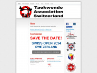 taekwondoswitzerland.org Webseite Vorschau