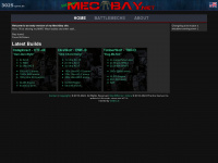 mechbay.net Webseite Vorschau