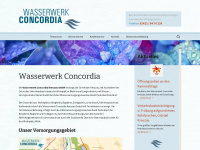 wasserwerk-concordia.de Webseite Vorschau