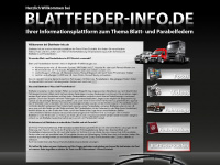 blattfeder-info.de Webseite Vorschau