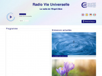 radio-vie-universelle.org Webseite Vorschau