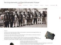 berufsgrubenwehr-prosper.de Webseite Vorschau