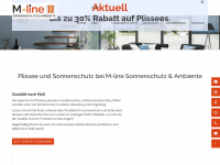 m-line-sonnenschutz-ambiente.de Webseite Vorschau