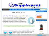whey-protein-tester.net Webseite Vorschau