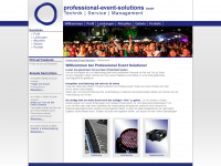professional-event-solutions.info Webseite Vorschau
