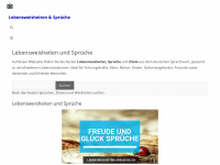 lebensweisheiten-sprueche.ch Webseite Vorschau
