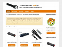 taschenlampentest.org Webseite Vorschau