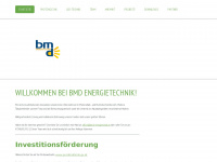 bmd-energietechnik.com Webseite Vorschau