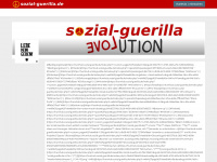 sozial-guerilla.de Webseite Vorschau