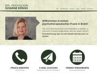 koenigs-psychotherapie.de Webseite Vorschau