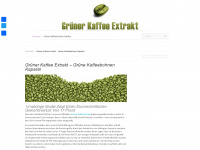 grunerkaffeeextrakt.de Webseite Vorschau