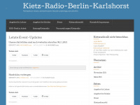 kietzradio.wordpress.com Webseite Vorschau
