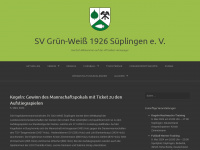 sv-gruen-weiss-sueplingen.com Webseite Vorschau
