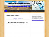 fahrrad-rollentrainer.com Webseite Vorschau