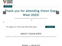 visionexpo.com Webseite Vorschau