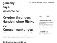 germany-says-welcome.de Webseite Vorschau