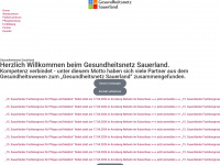 gesundheitsnetz-sauerland.de Webseite Vorschau