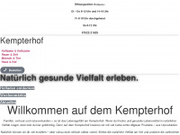 kempterhof.de Webseite Vorschau