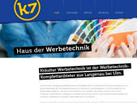 kraeutter-werbetechnik.de Webseite Vorschau