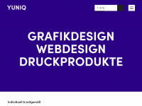 yuniq-grafikdesign.de Webseite Vorschau