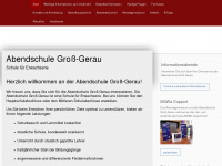 abendschule-grossgerau.de Webseite Vorschau