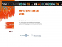 mathfilm2016.de Webseite Vorschau