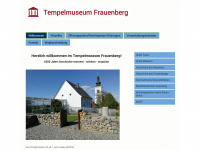 tempelmuseum-frauenberg.at Webseite Vorschau