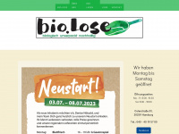 biolose.de Webseite Vorschau