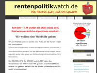 rentenpolitikwatch.de Webseite Vorschau