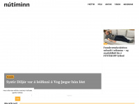 nutiminn.is Webseite Vorschau