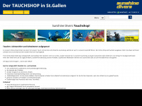 tauchshopsg.ch Webseite Vorschau