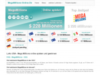 megamillions-online.de Webseite Vorschau