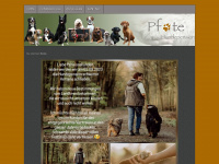 hundepension-pfote.de Webseite Vorschau