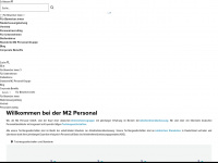 m2-personal.de Webseite Vorschau