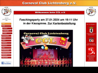 carneval-club-lichtenberg.de Webseite Vorschau