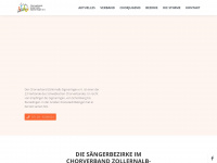 chorverband-zollernalb.de Webseite Vorschau