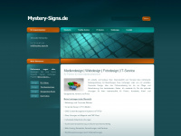mystery-signs.de Webseite Vorschau
