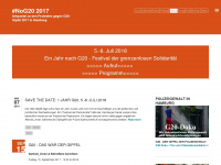 g20hamburg.org Webseite Vorschau